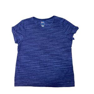 Croft & Barrow Blue Striped Women’s Classic Tee Size XL